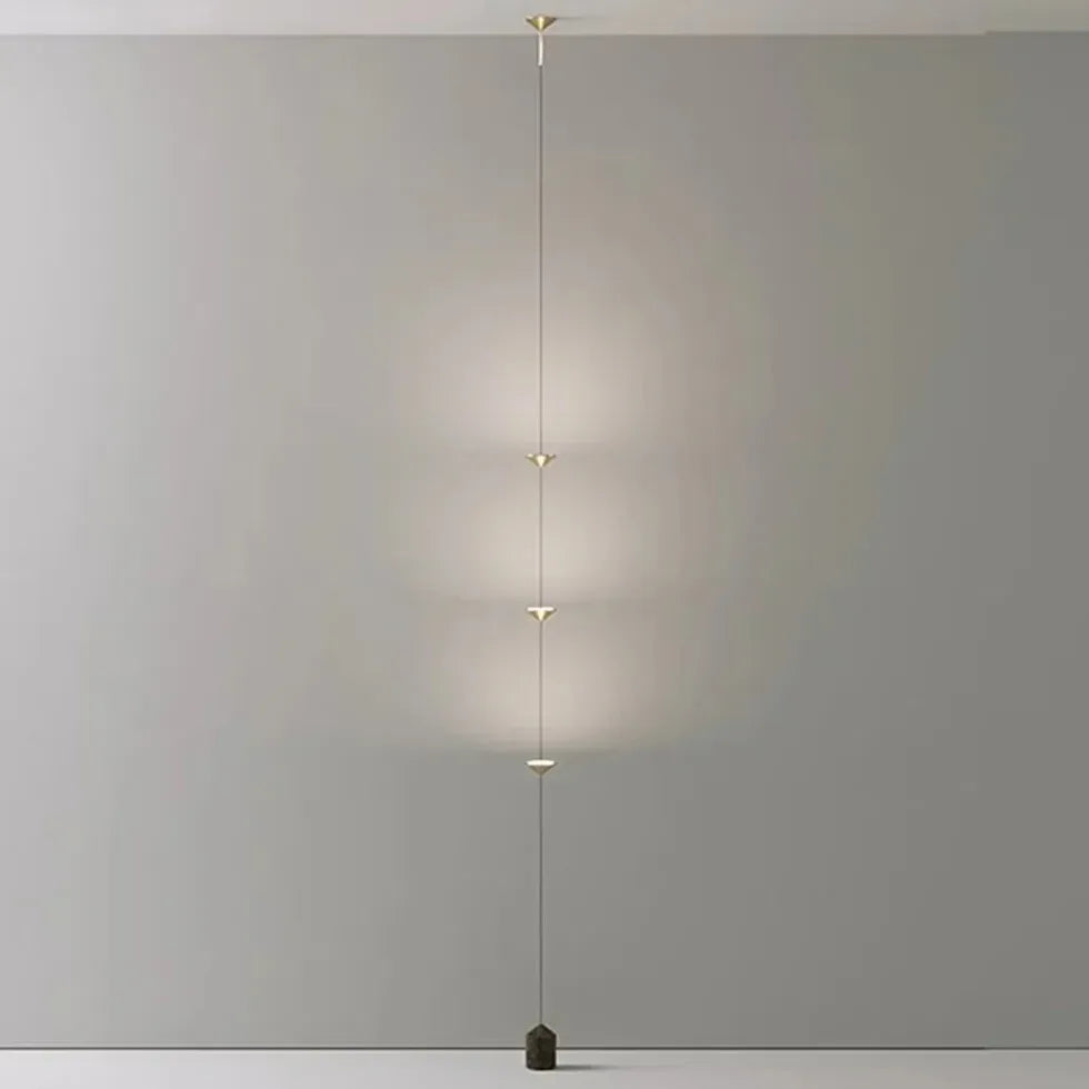 Floor Lamp For Bedroom Linear Edge Metal & Acrylic Warm White Led Ip20 Plug