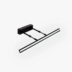 Black Mirror Light For Bathroom Linear Edge Acrylic Ip44