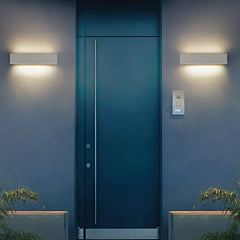 Black Led Outdoor 15" Wall Lamp