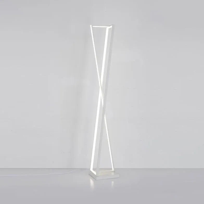 Black Floor Lamp For Kitchen Linear Edge Metal Plug