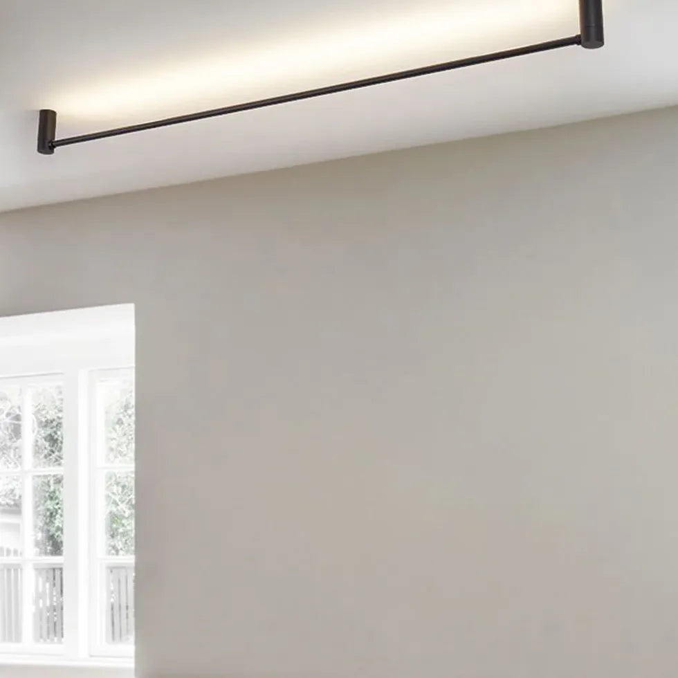 Flush Light For Kitchen Linear Edge Metal & Acrylic Ip20 Led