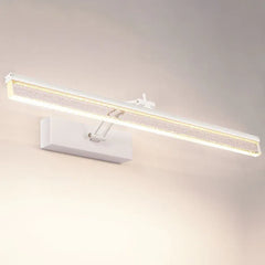 Black Mirror Light For Bathroom Linear Edge Metal Led Ip44 Dimmable