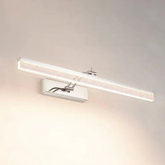 Black Mirror Light For Bathroom Linear Edge Metal Led Ip44 Dimmable