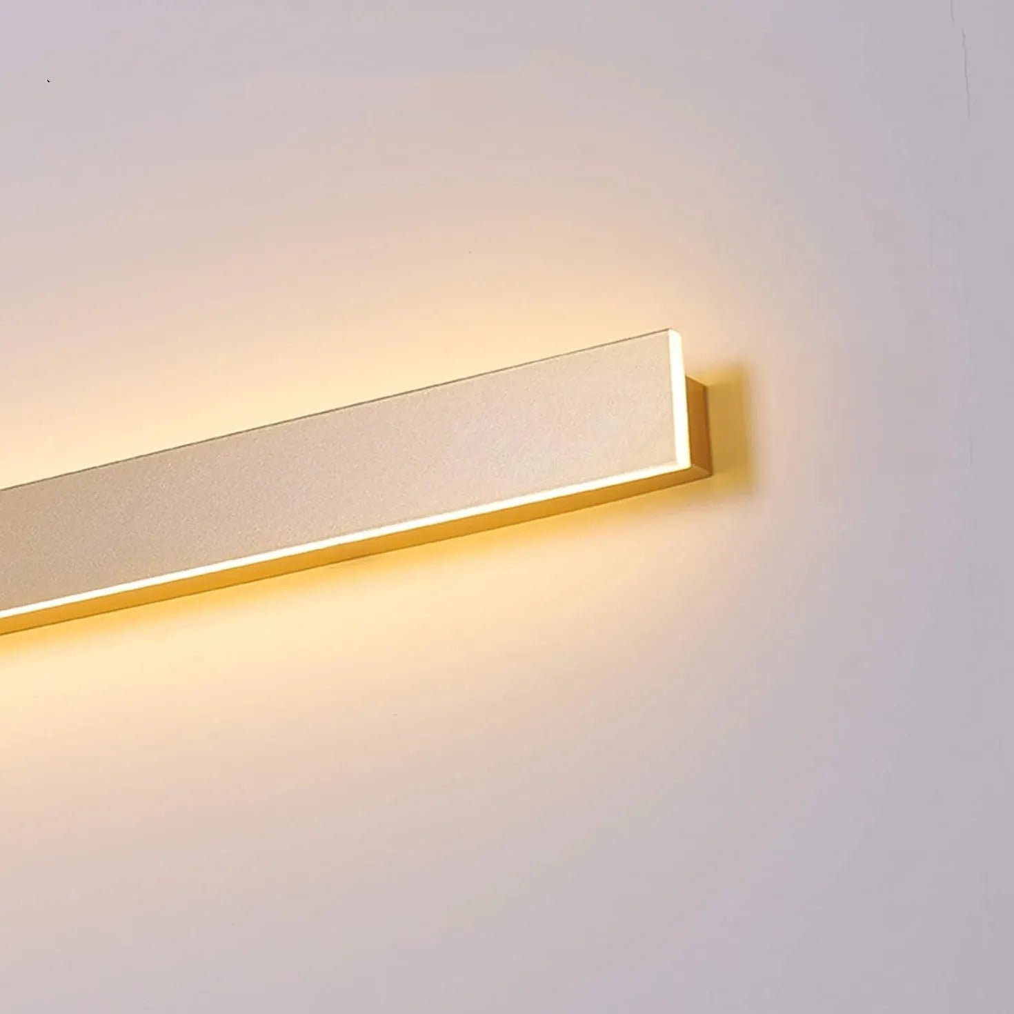 Black Flush Light For Bedroom Linear Edge Metal Led