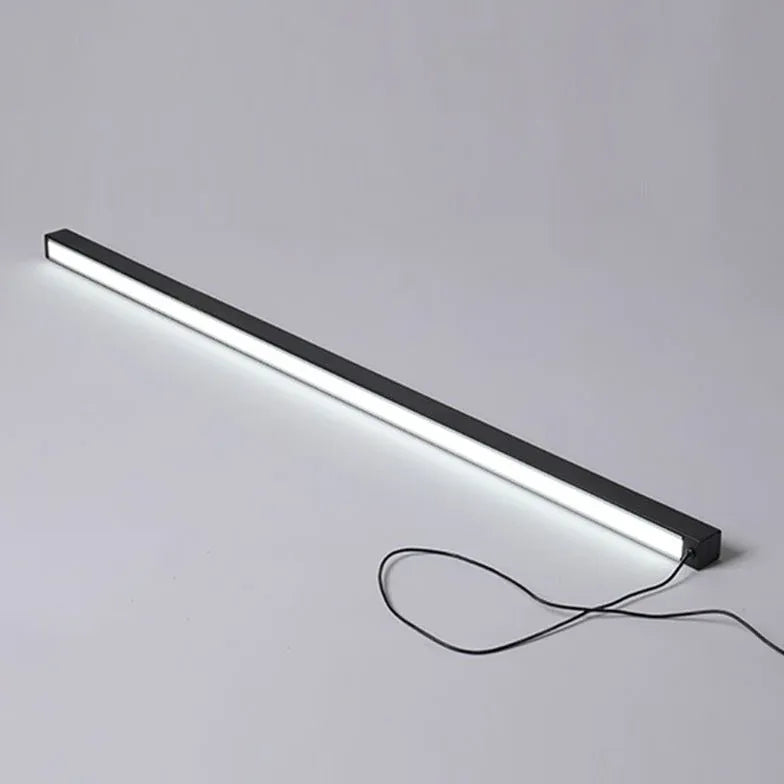 Black Floor Lamp For Bedroom Linear Edge Metal Led Strip Ip20 Plug