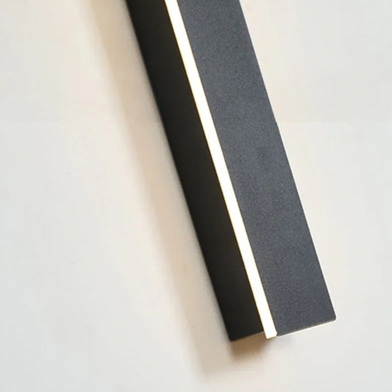 Outdoor Wall Light Linear Edge Acrylic Led Warm White Ip65