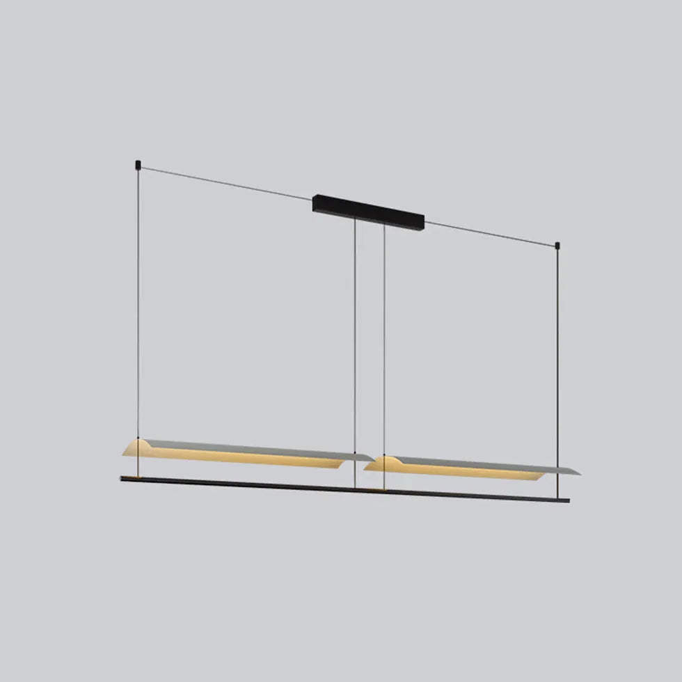 Bar Pendant Light For Living Room Linear Edge Metal & Acrylic Led Ip20