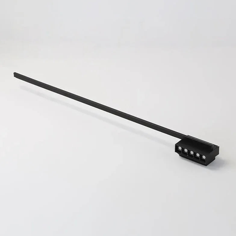 Black Mirror Light For Bathroom Linear Edge Metal & Acrylic