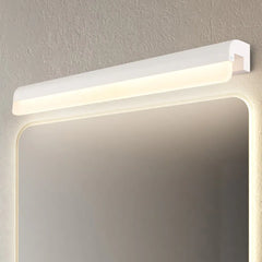 Black Mirror Light For Bathroom Edge Metal Warm White Ip44