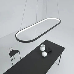 Bar Pendant Light Oval Edge Metal Ip20