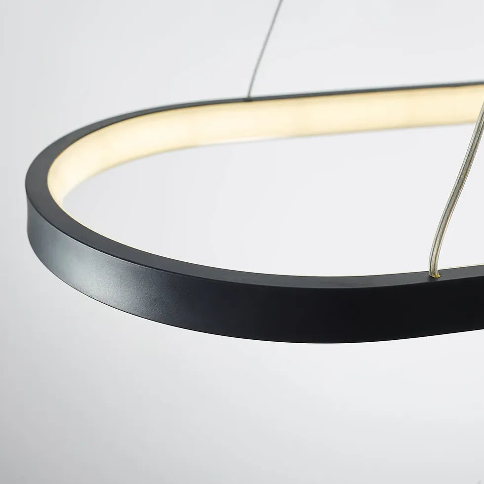 Bar Pendant Light Oval Edge Metal Ip20