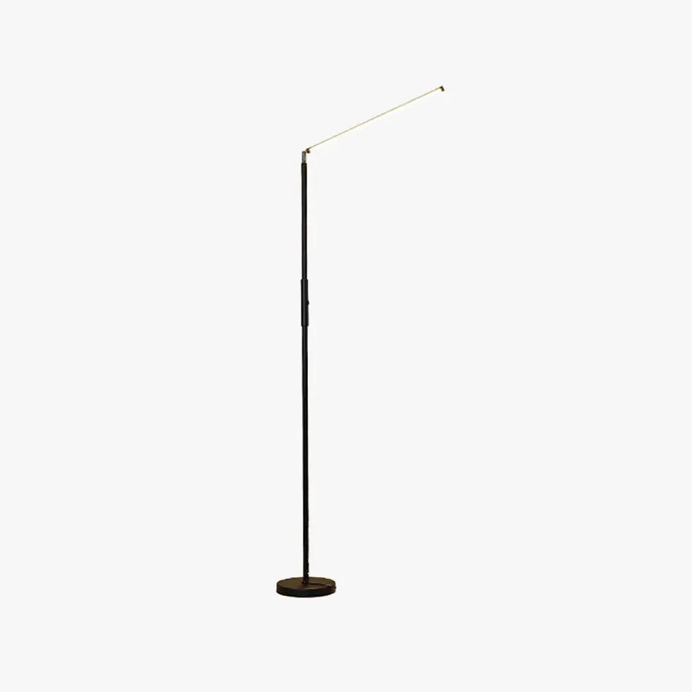 Black Floor Lamp For Bedroom Linear Edge Metal Plug Ip20 Led