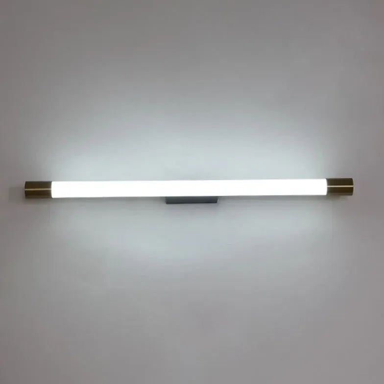 Gold Mirror Light For Bedroom Edge Metal & Acrylic Ip44