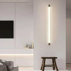 Gold Mirror Light For Bedroom Edge Metal & Acrylic Ip44