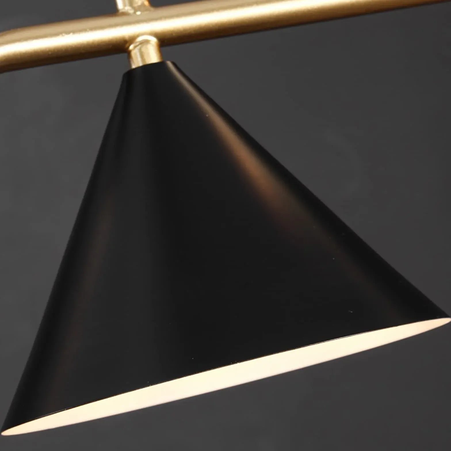 Black Chandelier For Bedroom Edge Metal Led