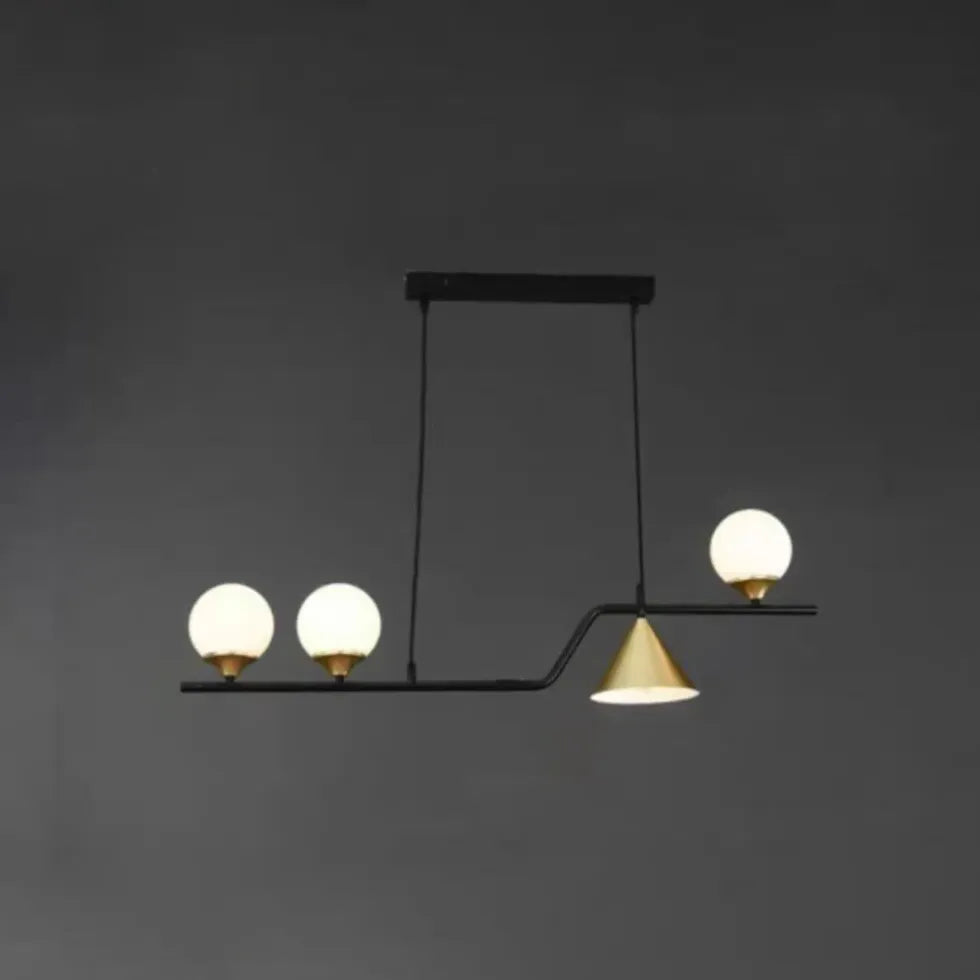 Black Chandelier For Bedroom Edge Metal Led