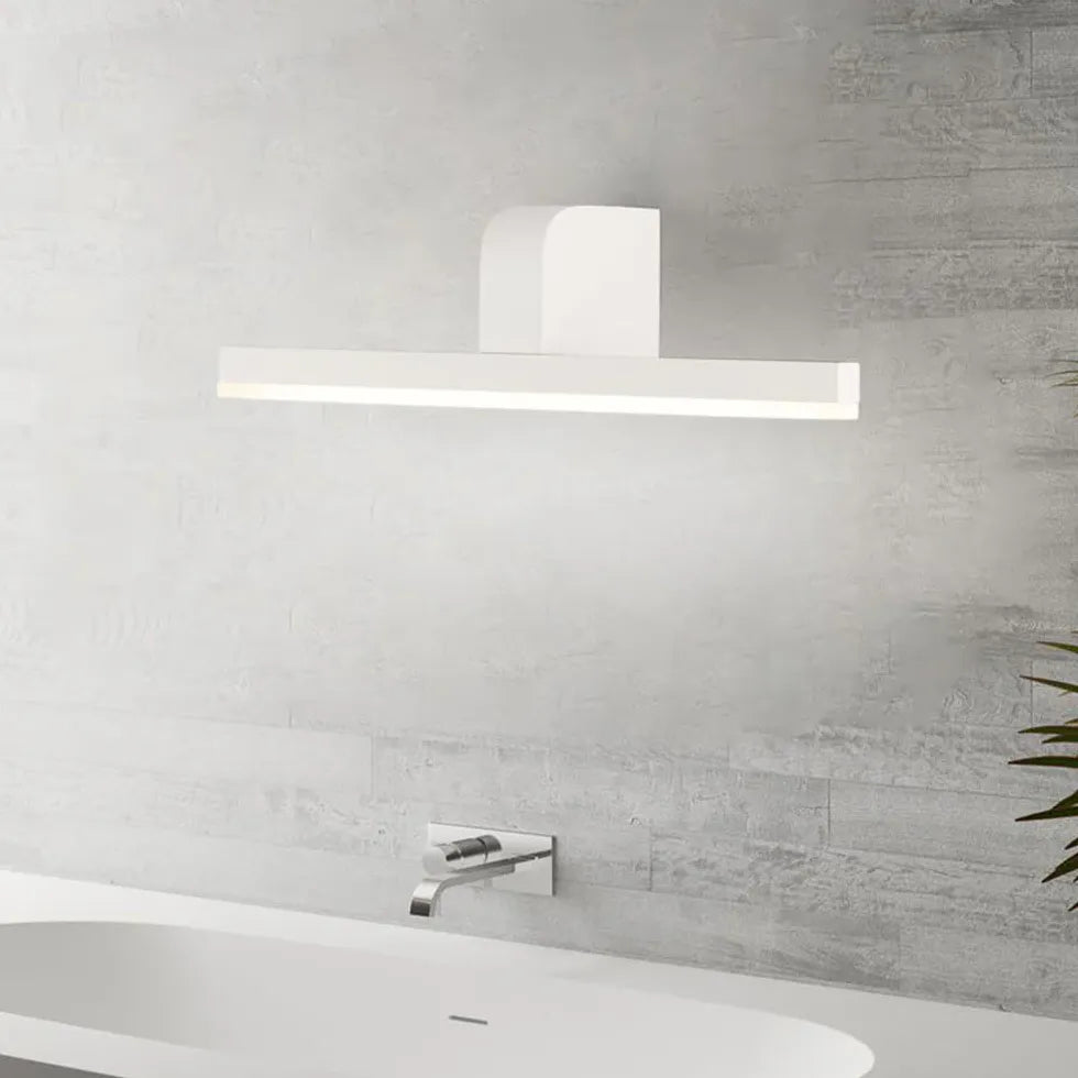 Black Modern Linear Mirror Light For Bathroom Metal & Acrylic Ip44