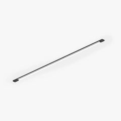 Black Flush Wall Light For Living Room Linear Edge Metal & Acrylic