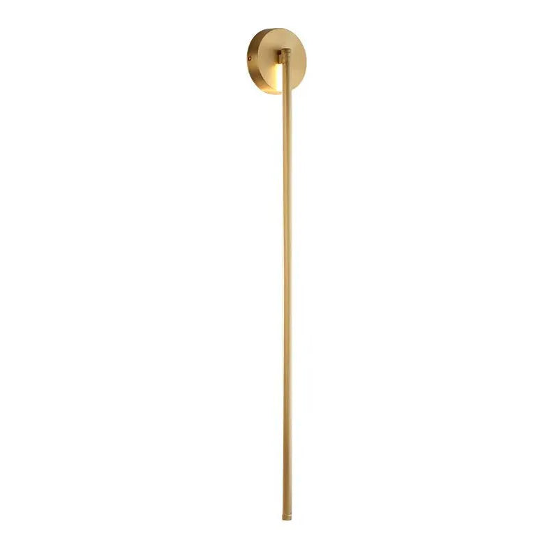 Gold Flush Wall Light For Bathroom Linear Edge Metal & Silica Gel Ip44