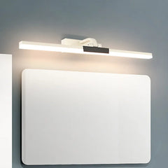 Black Flush Wall Light For Bathroom Linear Edge Metal