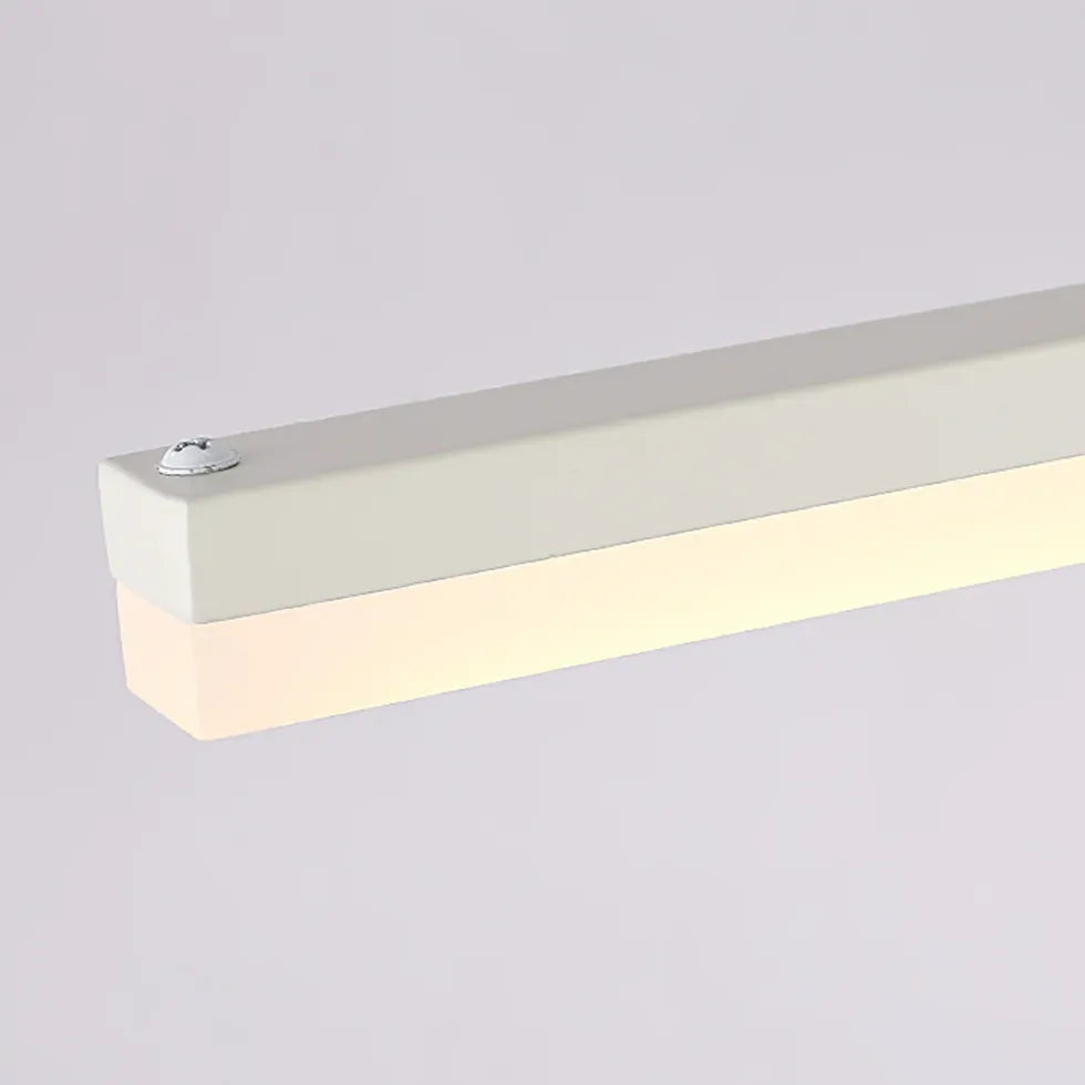 Black Flush Wall Light For Bathroom Linear Edge Metal