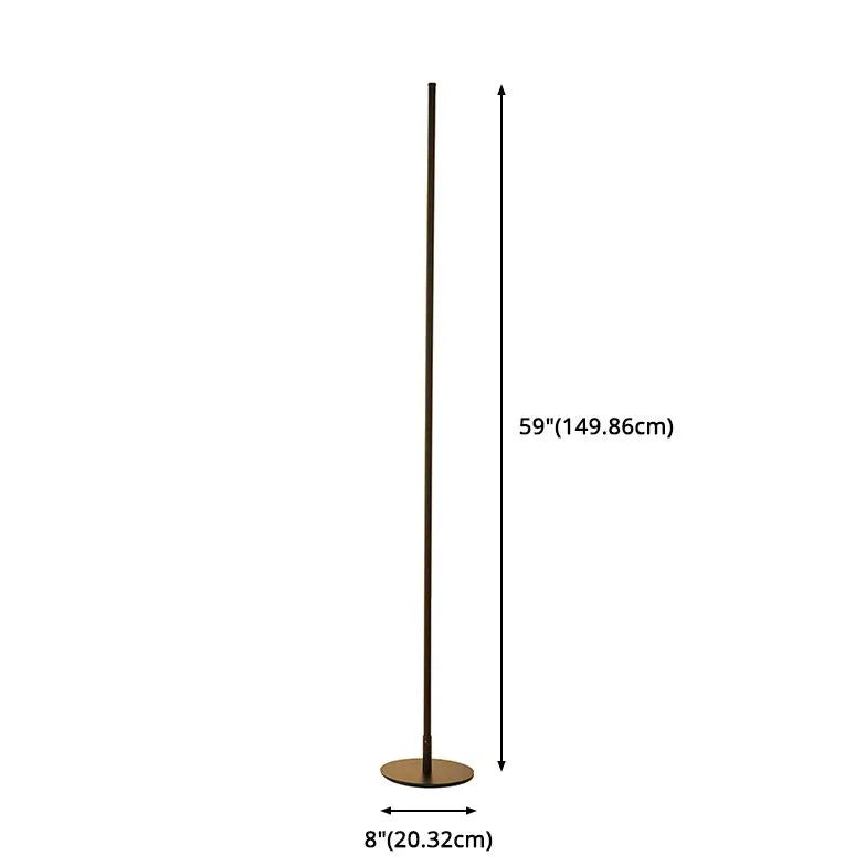 Floor Lamp For Bedroom Linear Edge Metal Led