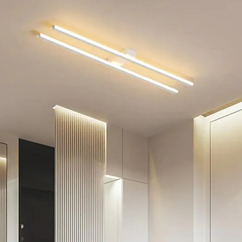 Flush Light For Bedroom Linear Modern Aluminum Led