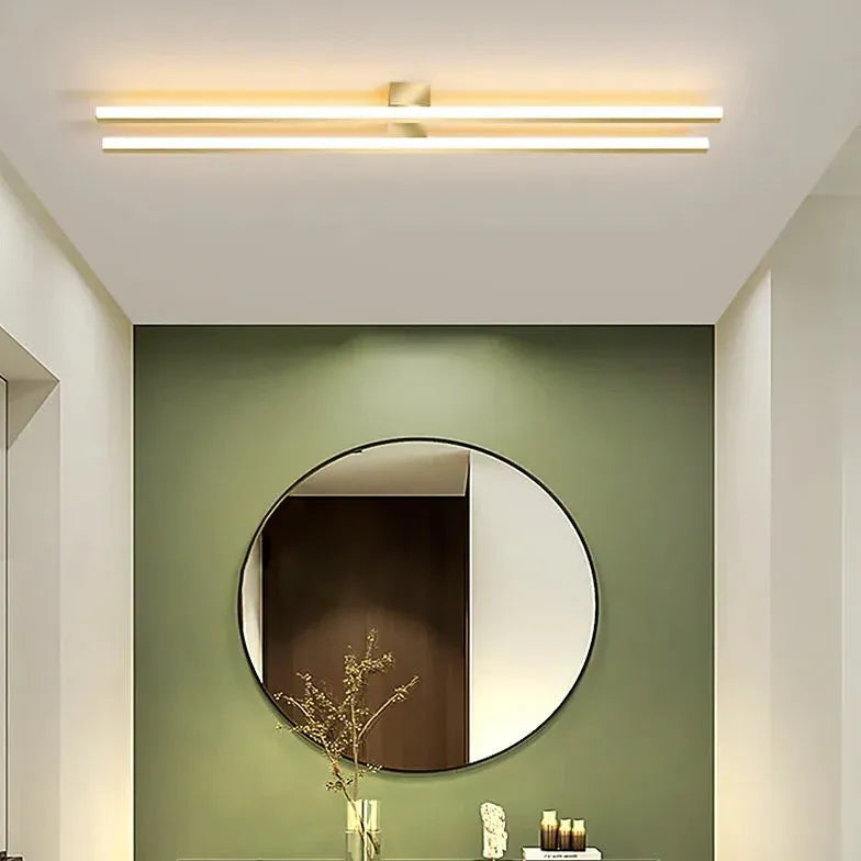 Flush Light For Bedroom Linear Modern Aluminum Led