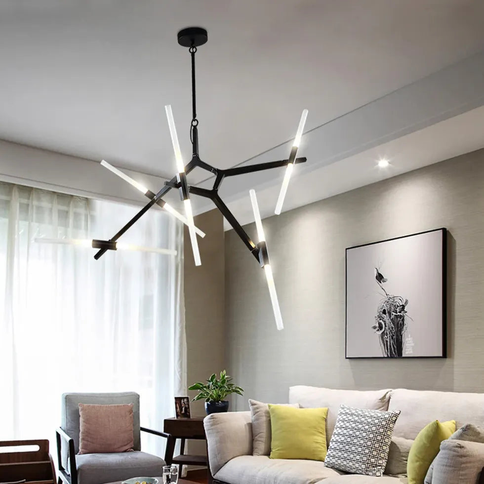 Statement Pendant Light For Bedroom Edge Metal Warm White Led