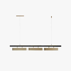 Chandelier For Kitchen Rectangular Edge Metal Ip20 Warm White Led