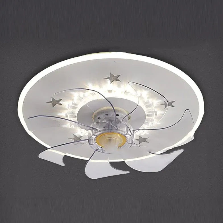 Ceiling Fan With Light For Bedroom Edge Metal Led