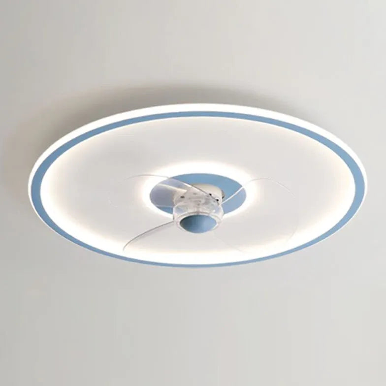 Ceiling Fan With Light For Bedroom Edge Metal Led