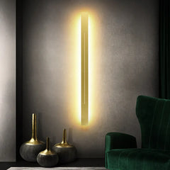 Flush Wall Light For Bedroom Edge Metal Warm White Led