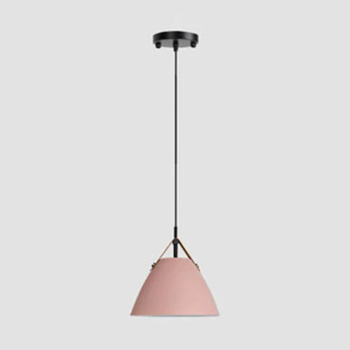 Black Light Single Pendant For Bedroom Morandi Metal Ip20