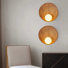 Flush Wall Light For Bedroom Elif Resin Led Ip20 Without Bulbs