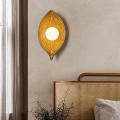 Black Flush Wall Light For Bedroom Elif Resin Led