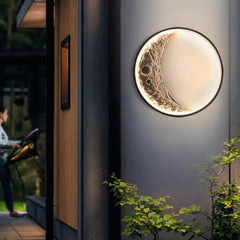 Elif Outdoor Wall Lamp Moon Modern, Led