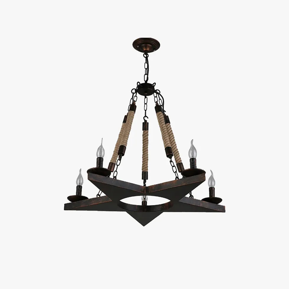 Retro Pentagram Chandelier Epoch Metal Ip20