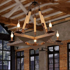 Retro Pentagram Chandelier Epoch Metal Ip20