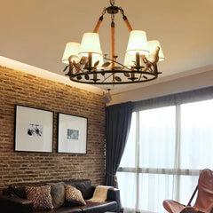 Black Modern Chandeliers For Bedroom Epoch Metal & Rope Led Ip20