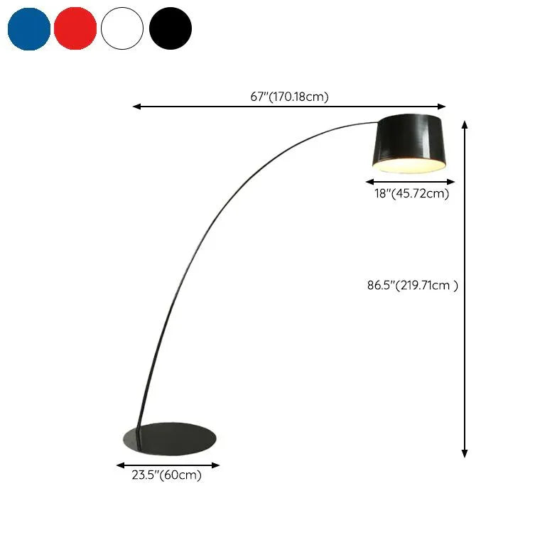 Black Floor Lamp For Bedroom Eryn Metal Plug