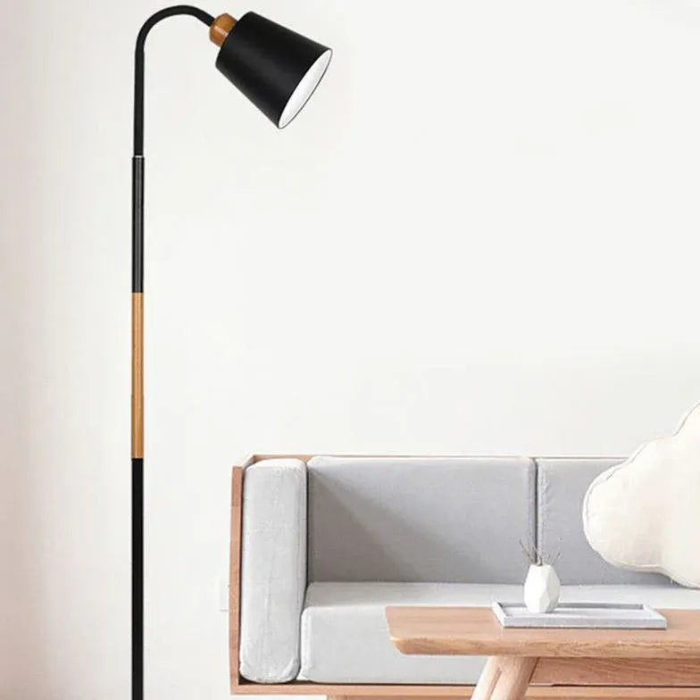 Black Floor Lamp For Bedroom Eryn Metal Plug Ip20 Led