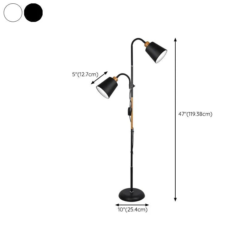 Black Floor Lamp For Bedroom Eryn Metal Plug Ip20 Led