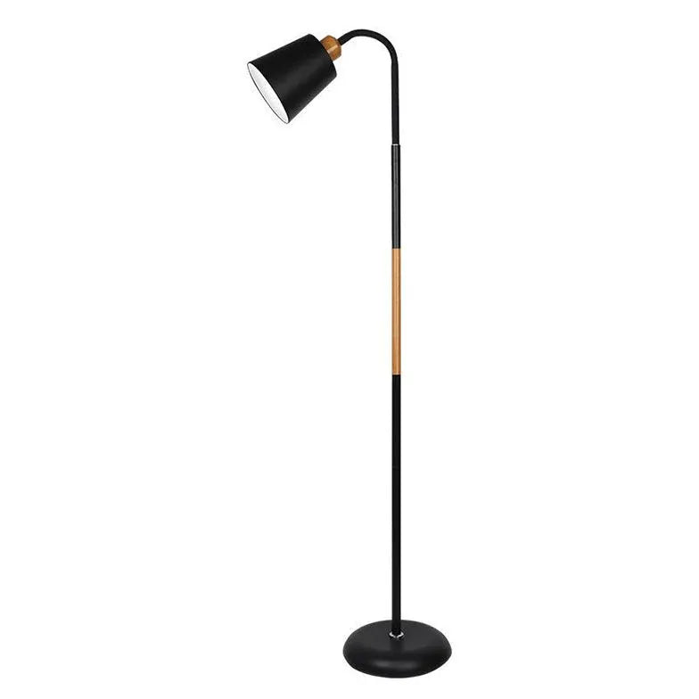 Black Floor Lamp For Bedroom Eryn Metal Plug Ip20 Led