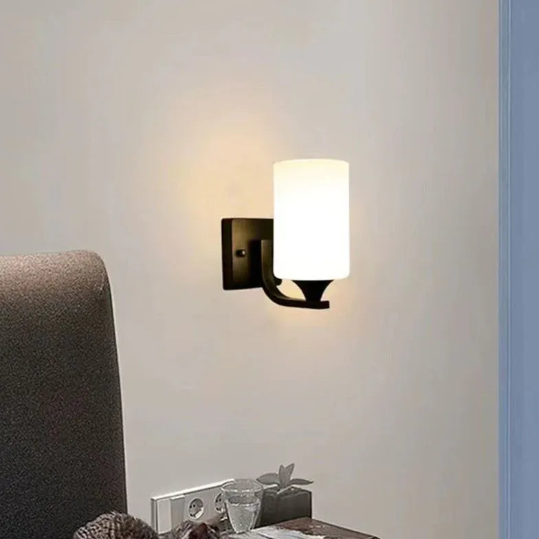 Black Double Arm Wall Light For Bathroom Eryn Metal Ip20