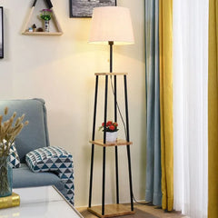 Black Floor Lamp For Children's Room Cone Eryn Metal Plug Ip20 Led