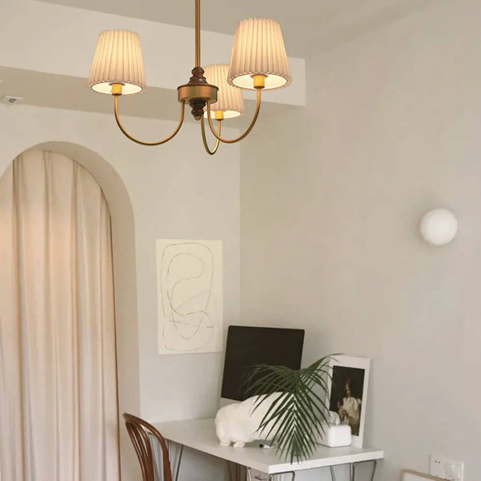 White Chandelier For Living Room Carins Metal Led