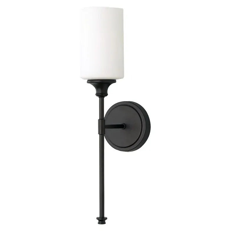 Black Single Arm Wall Light For Bathroom Eryn Metal