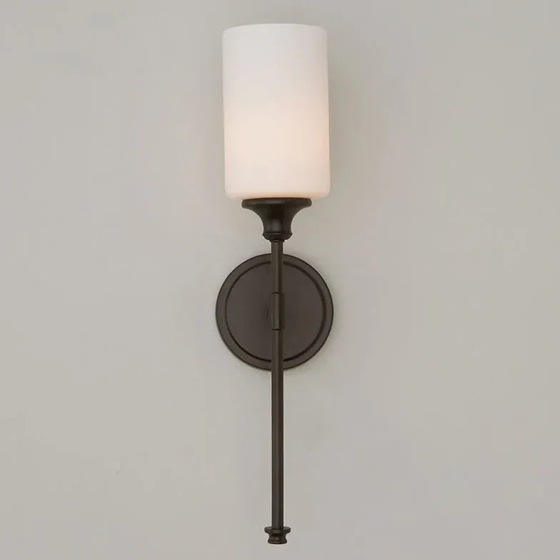 Black Single Arm Wall Light For Bathroom Eryn Metal