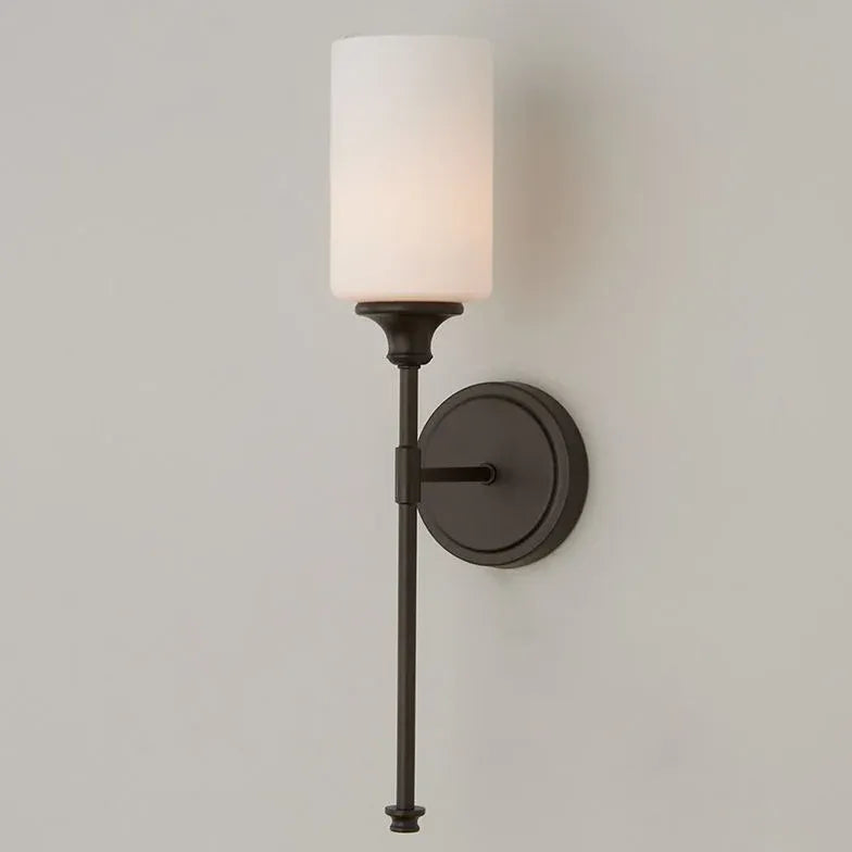 Black Single Arm Wall Light For Bathroom Eryn Metal